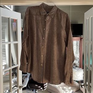 Red denim weathered JoB dress shirt
